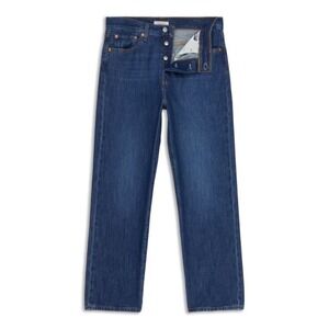 Levi's‎ Wedgie Straight Jeans Dark Wash Ankle Women's Size 28